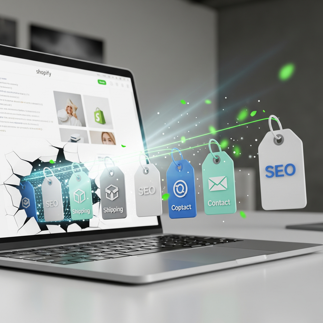 SEO Bottom Tags (Links With Icons)